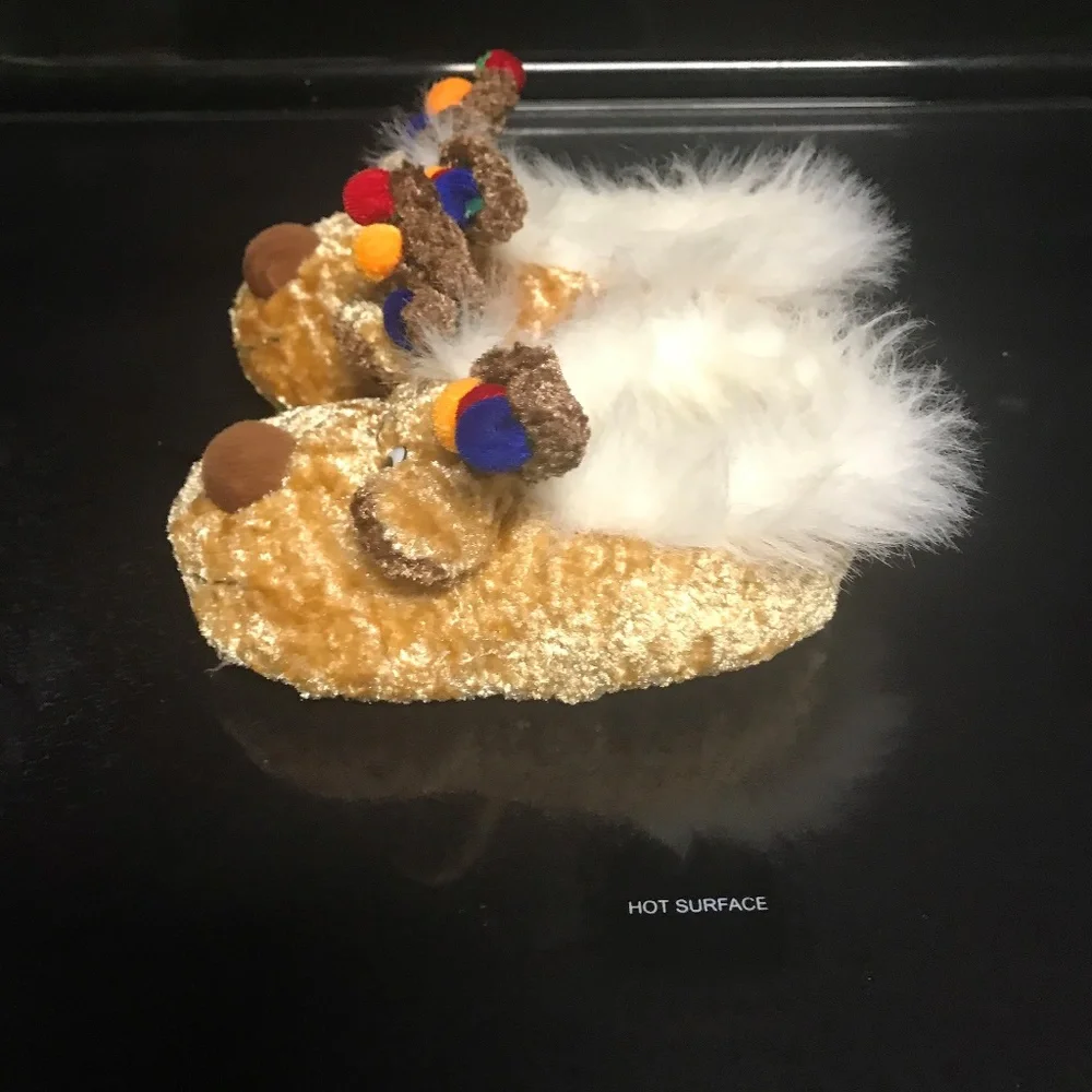 Santa's Best Reindeer slippers S/M